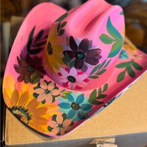 YAYA Kieu One of a kind hand painted with cream under color also painted.